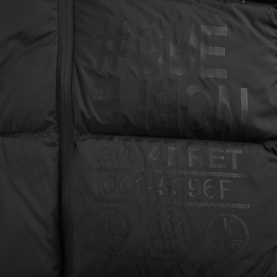 Moncler chest letter sleeve hooded ski series down jacket