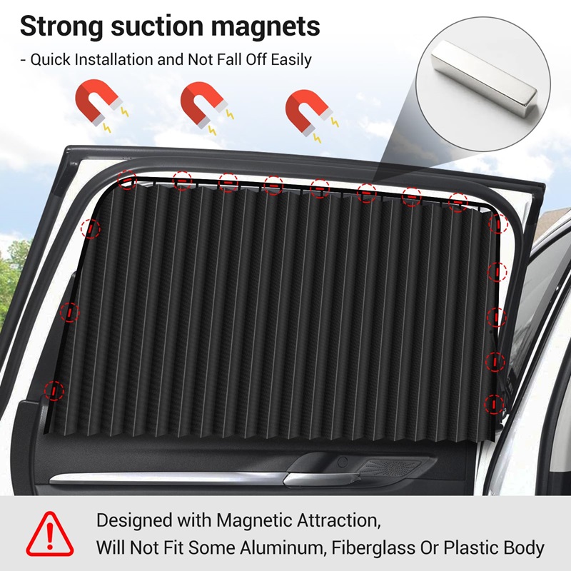 Last Day Promotions 60% OFF🔥[Summer Essentials] Magnetic Universal Car Side Window Curtains
