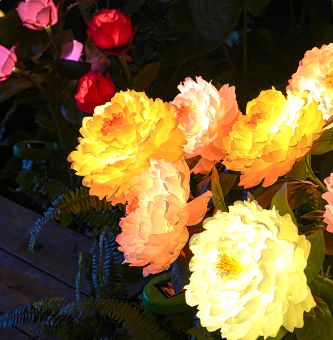 💥Last Day Promotion-[SAVE 50% OFF]--Solar Peony Flower Decorative Light--BUY 3 GET 10% OFF & FREE SHIPPING