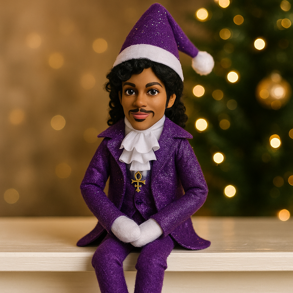 Prince On A Stoop Christmas Elf Doll
