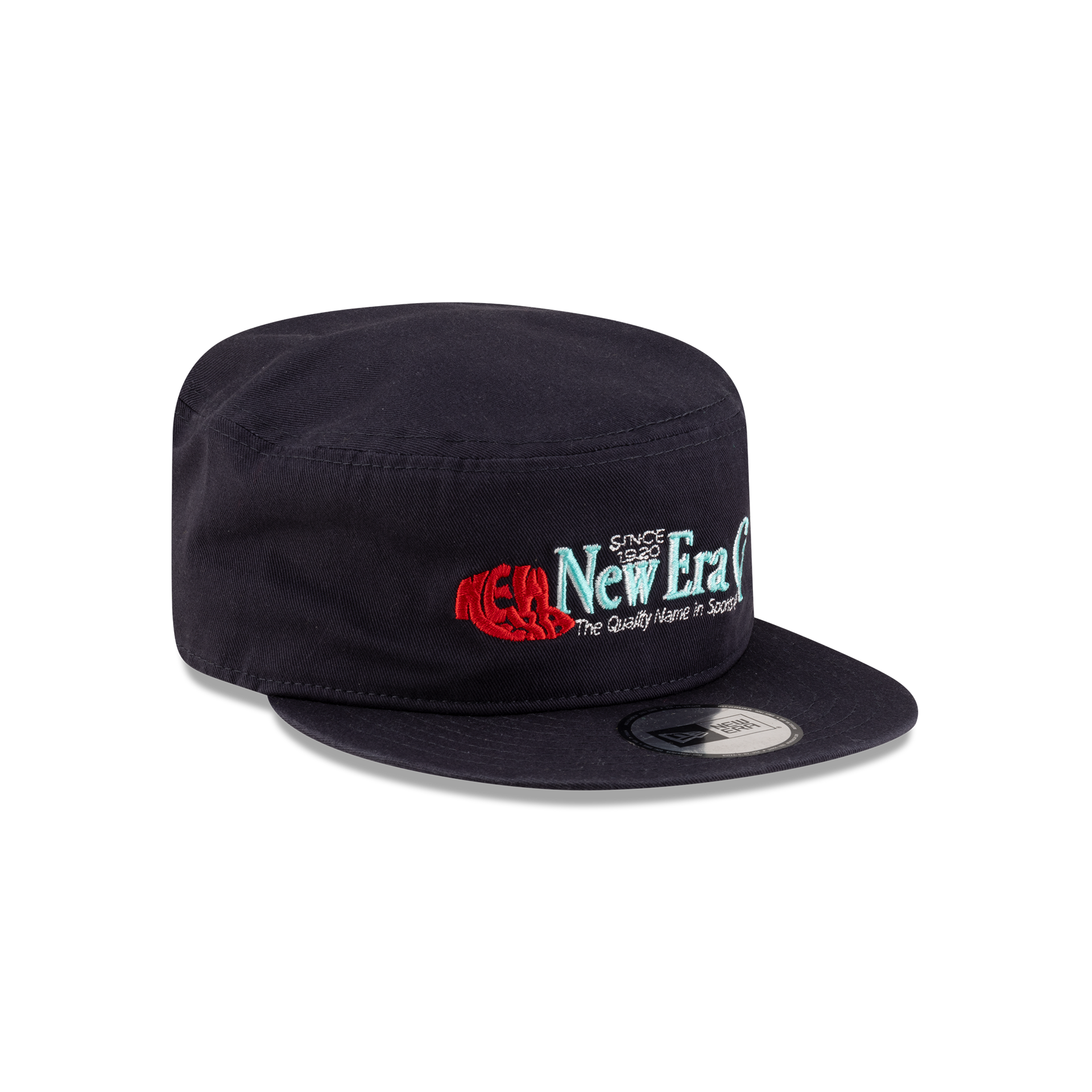New Era Branded Navy Painter Elastic Back Hat