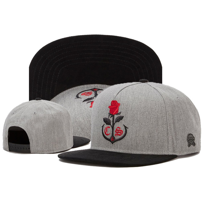 Summer hip-hop men's and women's trendy embroidered street sun hat flat brim hip-hop hat