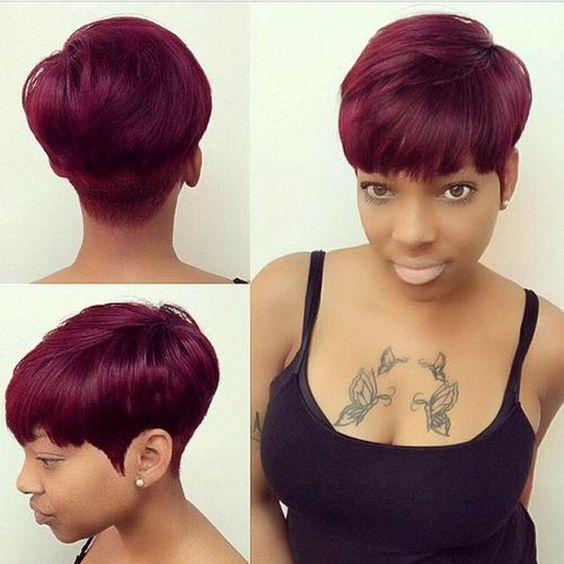 Luna Wig C08 Sassy Short Layered Straight for Black Women