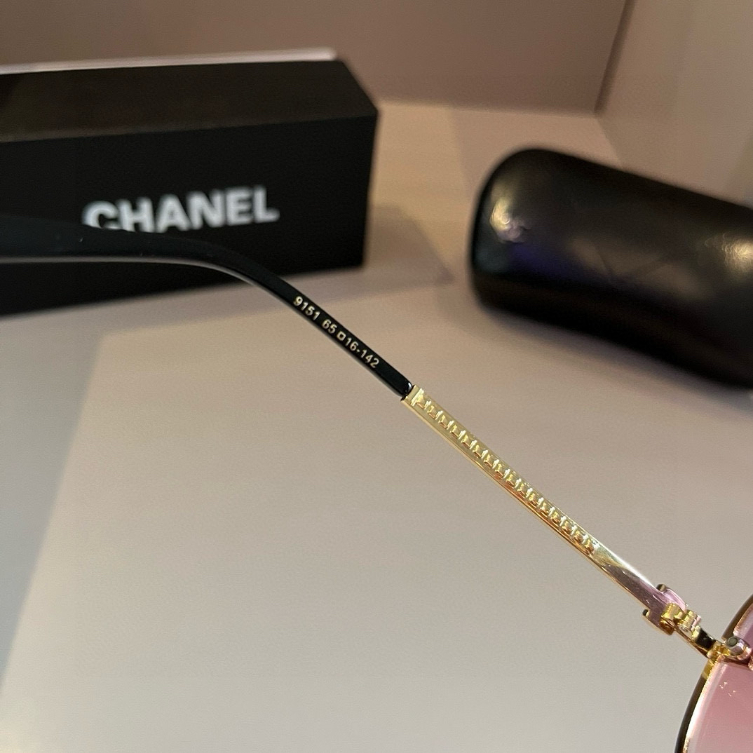 Chanel round frame sunglasses