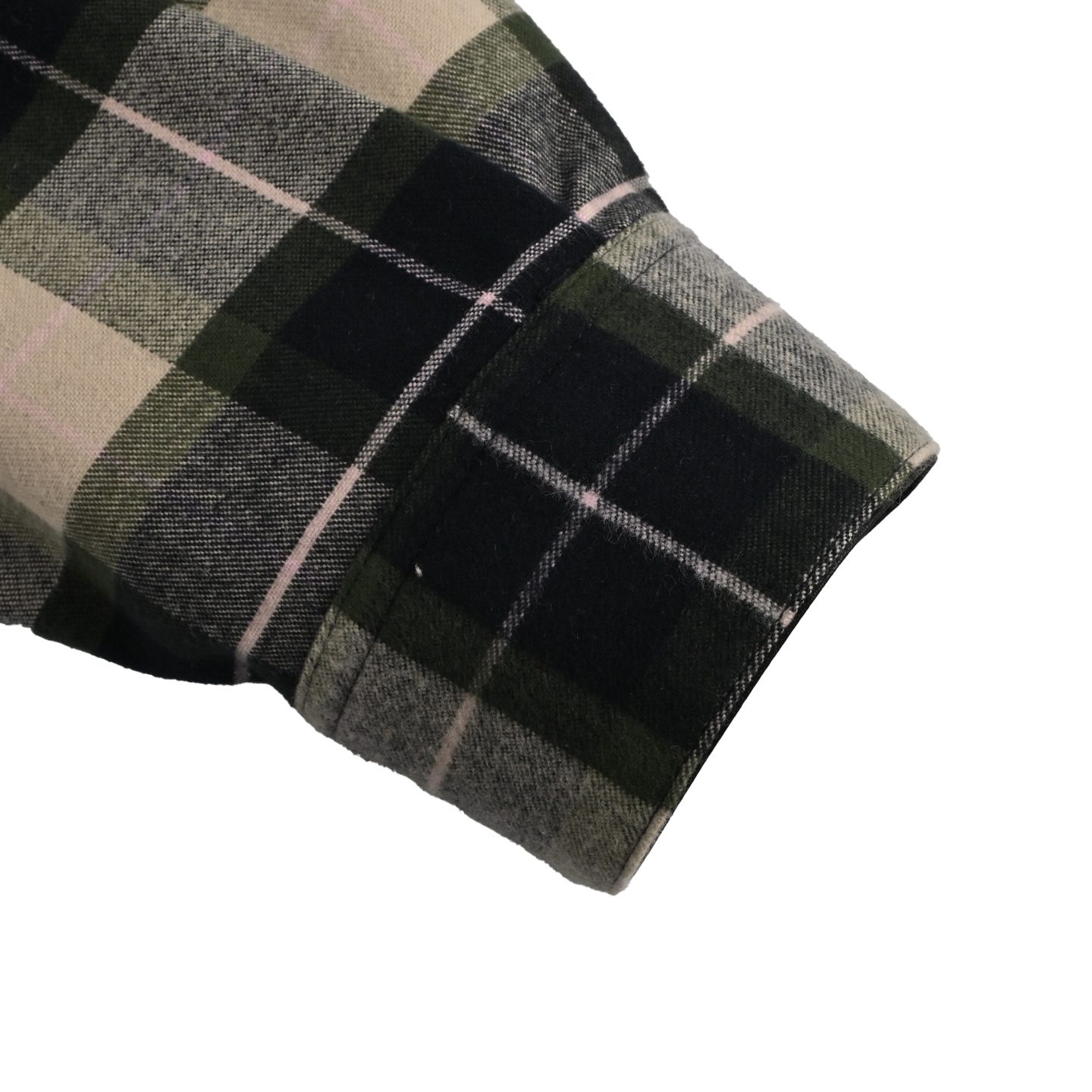 Loewe 25ss cuff leather checked shirt jacket