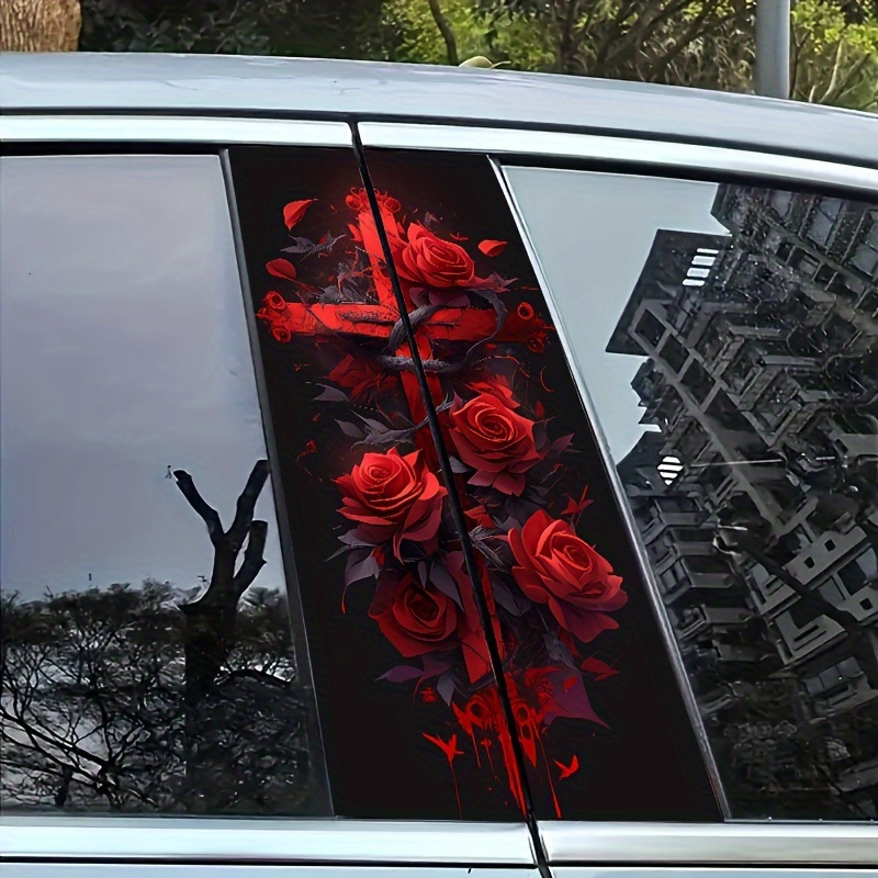 🌲Early Christmas Sale 49% OFF🌲Cross Universal Car B-Pillar Waterproof Sticker – Universal Fit for All Models