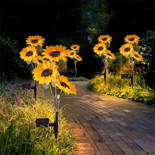 💥Last Day Promotion-[SAVE 50% OFF]--Waterproof Solar Sunflower Light--BUY 3 GET 10% OFF & FREE SHIPPING