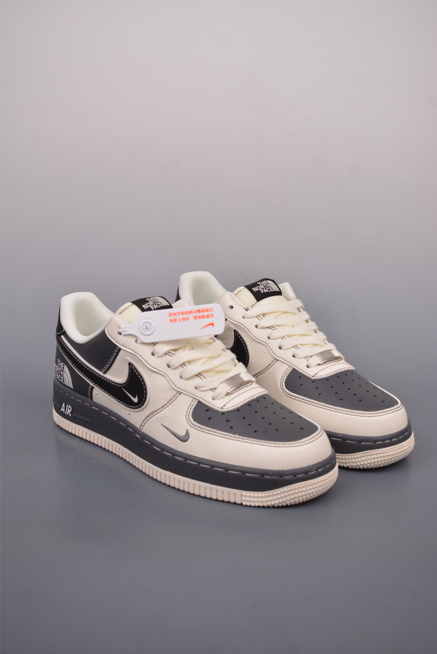 The North Face x Nike Air Force 1'07 Low TNF Off-White, Black and Grey HD2258-003