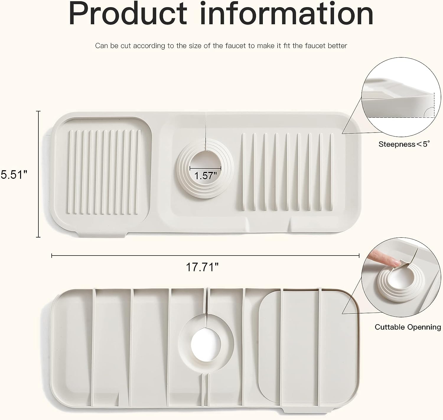 🔥Sink Splash Guards with Beveled Angles