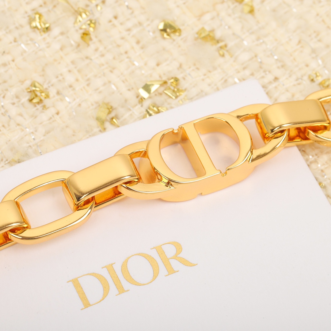 Dior CD thick chain bracelet