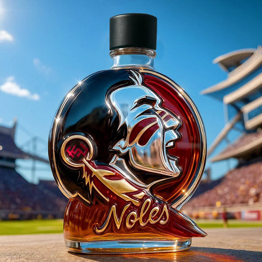 Florida State Seminoles Whiskey Bottle