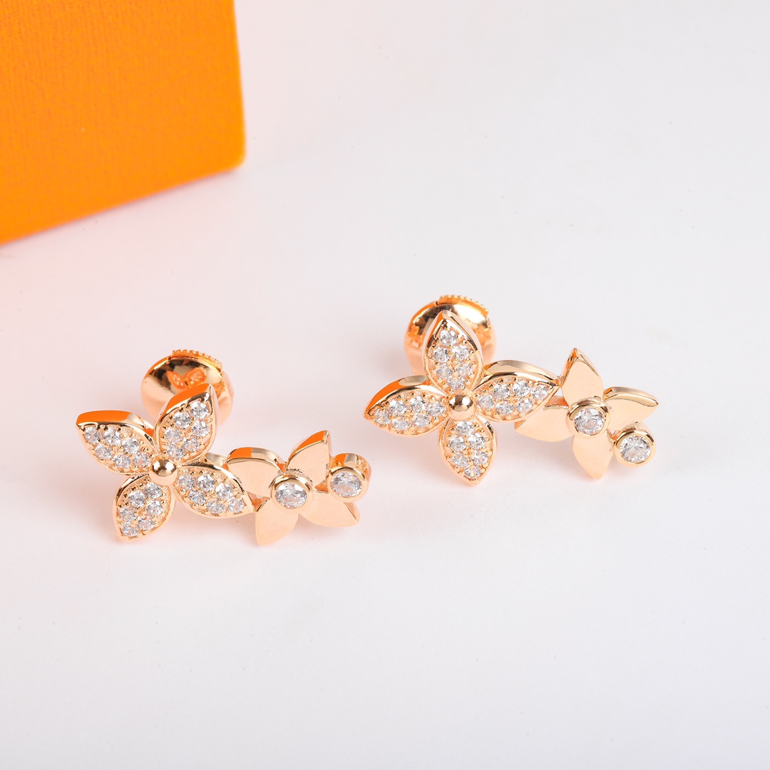 Louis Vuitton Star Blossom Collection Floral Earrings