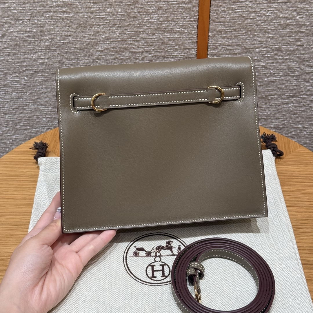 Hermès Kelly Danse 18Etoupe Handbag (Handmade to order)