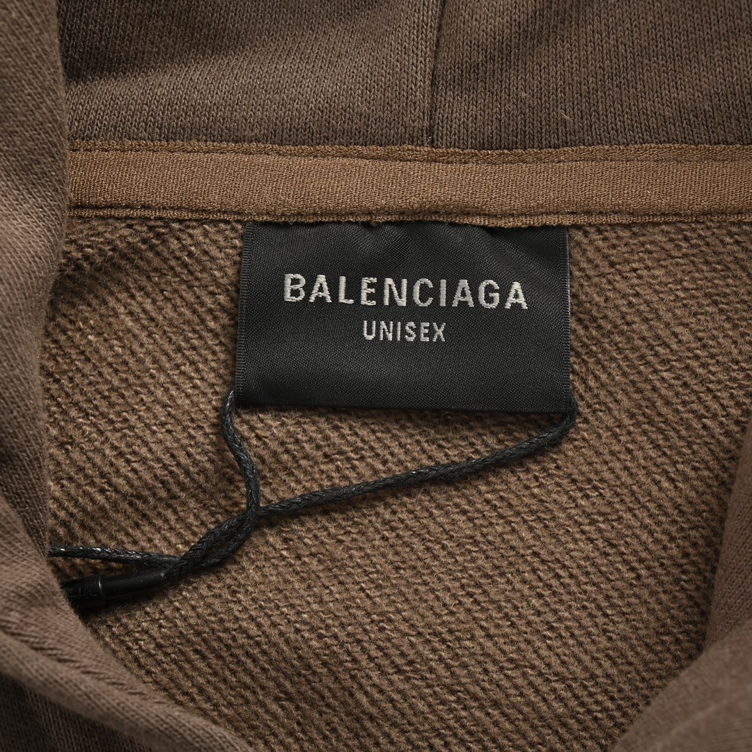 Balenciaga 24Fw graffiti logo print hooded sweatshirt