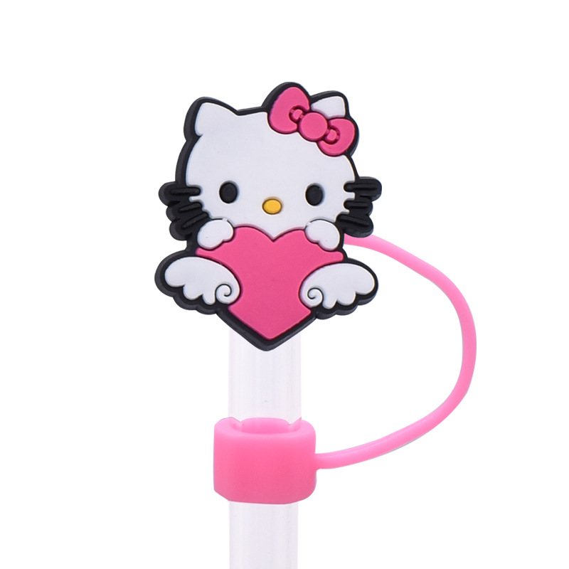 20 Styles Hellokitty Straw Covers Cap