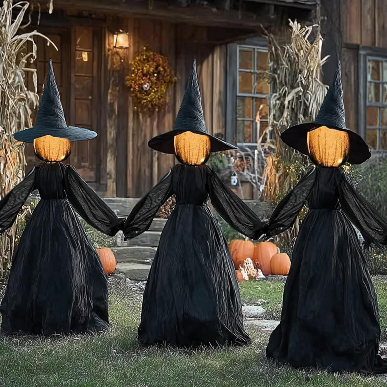💥ON SALE💥 Light-Up Hand Holding Witch with Ground Stakes🧙‍♀️✨