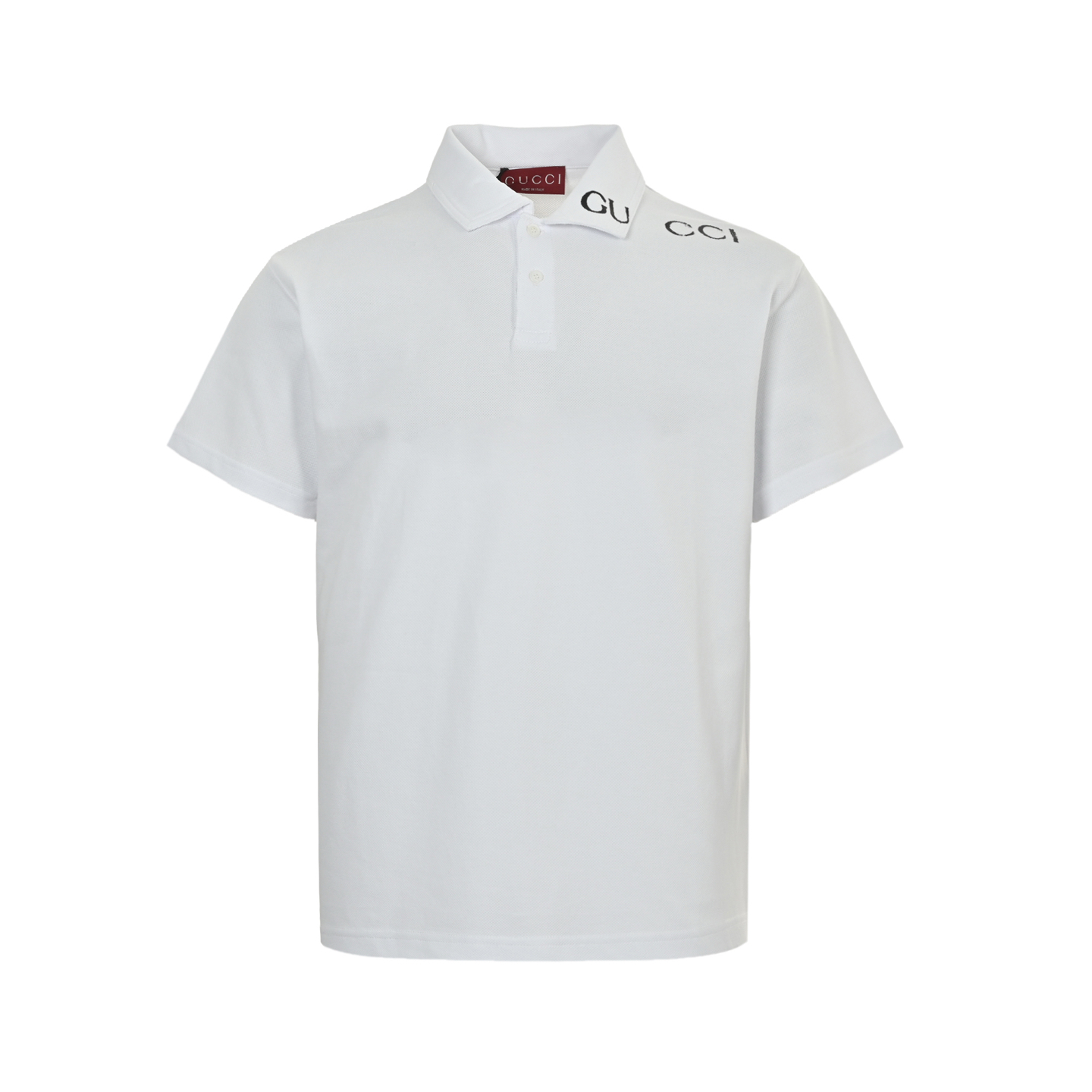 Gucci 25ss Neck Letter Print Polo Short Sleeve