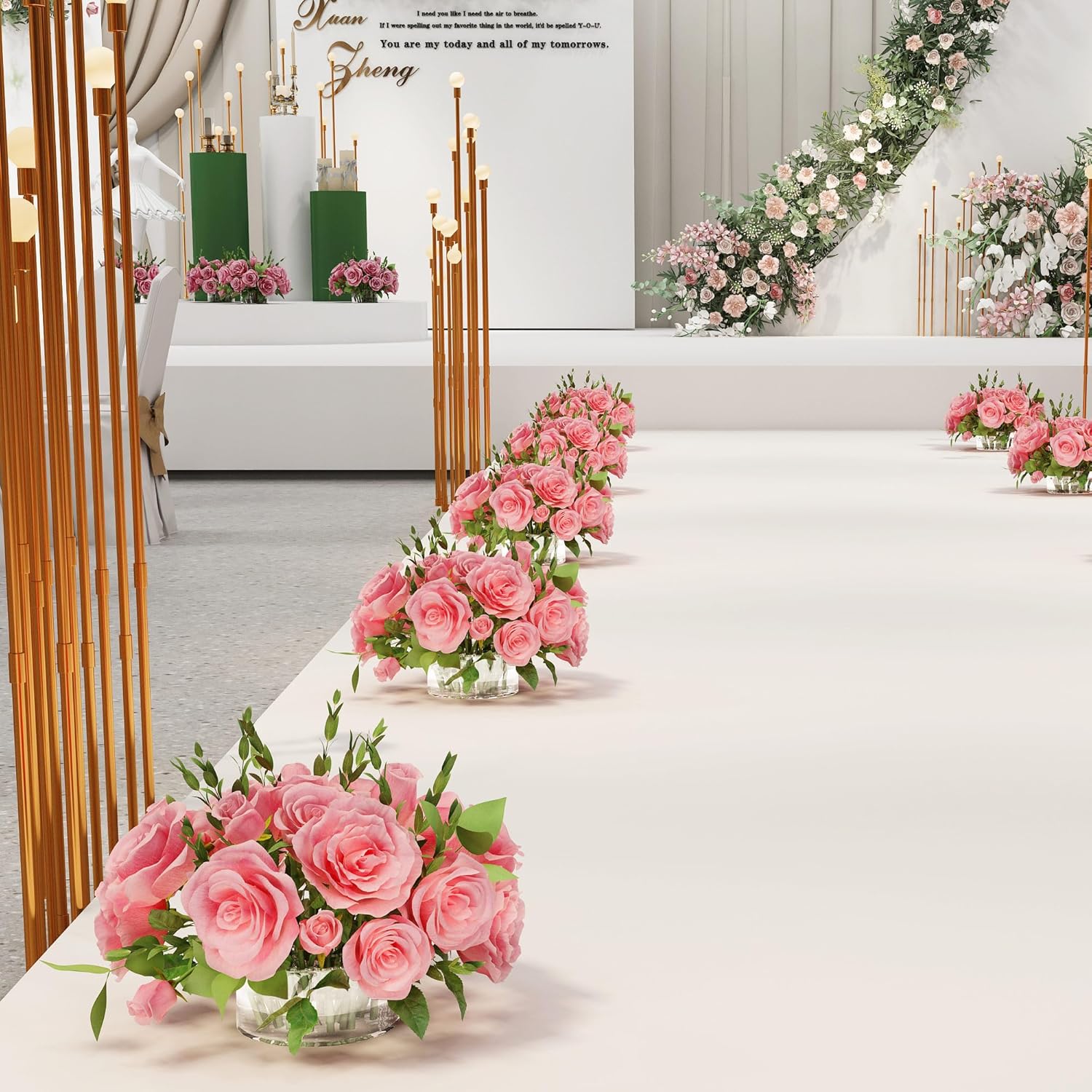 👍Last Day Promotion 60% OFF💥2-Pack 5.5 Inch Clear Round Acrylic Flower Vases with 12 Holes