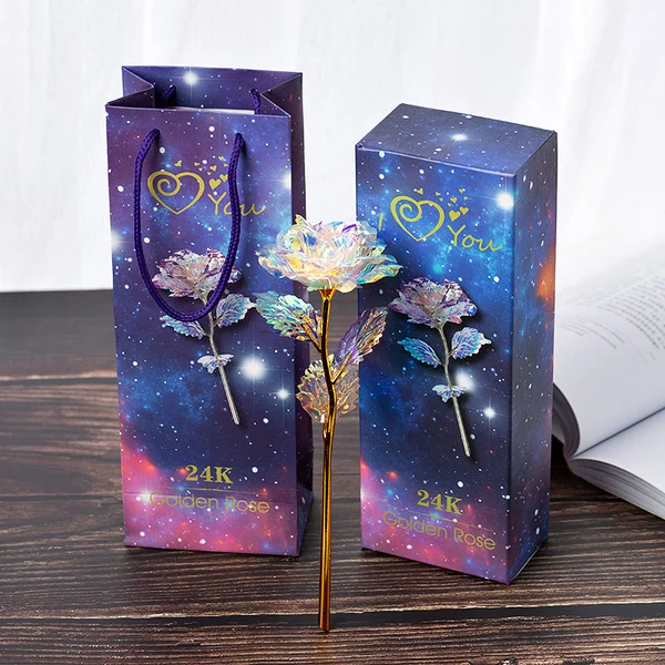 🎁A lovely GIFT! 💐Colorful Crystal Rose（Last day of special sale）