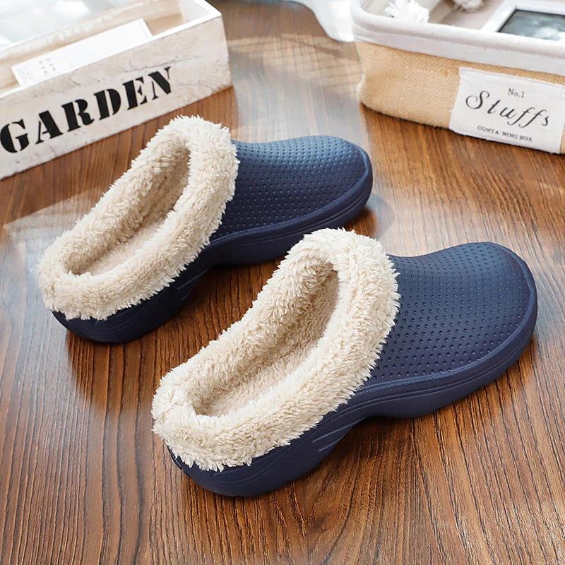 Cotton Slippers Winter Plush Thickened Thermal Shoes