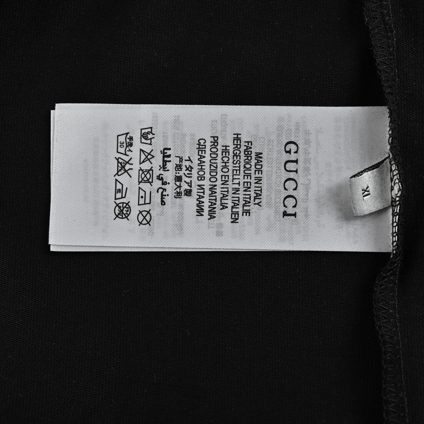 Gucci 25ss embroidered tassel short sleeve