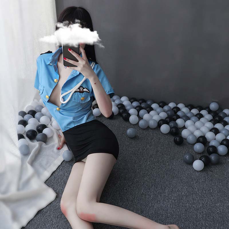 Cosplay Policewoman Uniform Lingerie Set