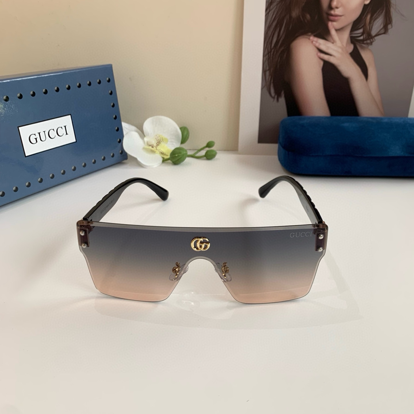 Gucci rimless sunglasses