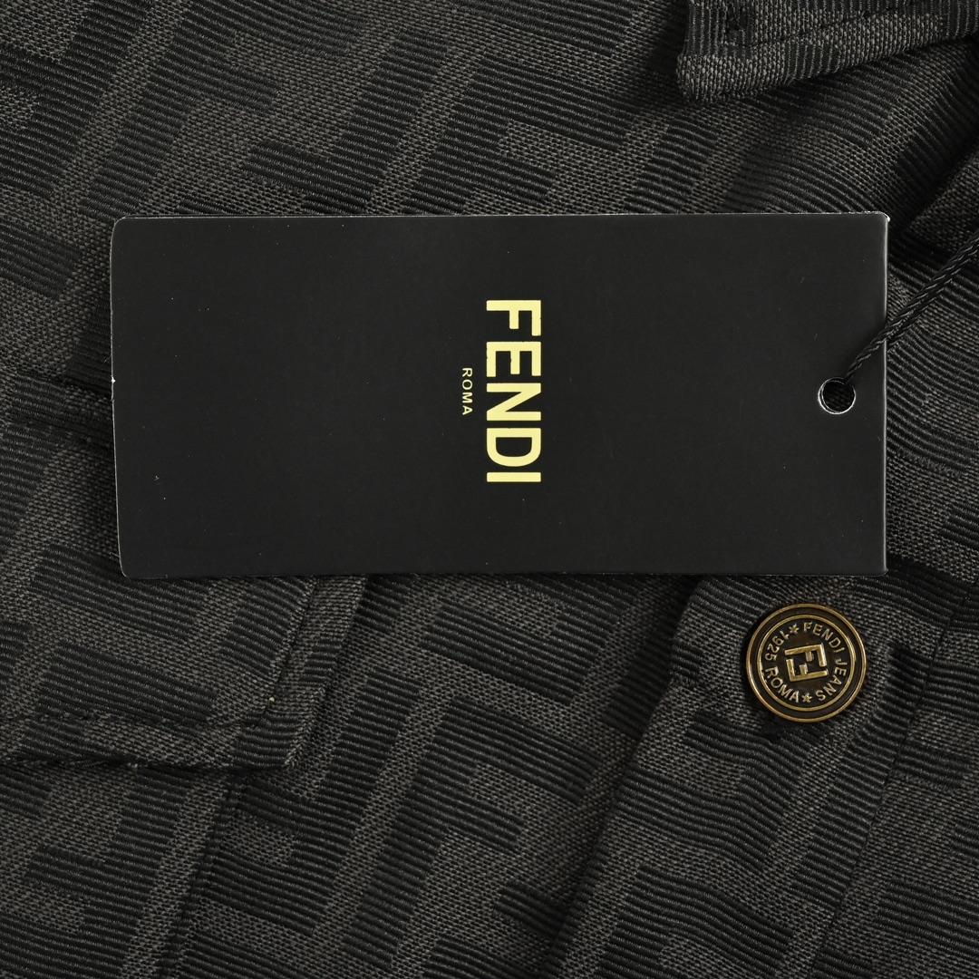 Fendi 24Fw FF all-over jacquard suit shirt jacket