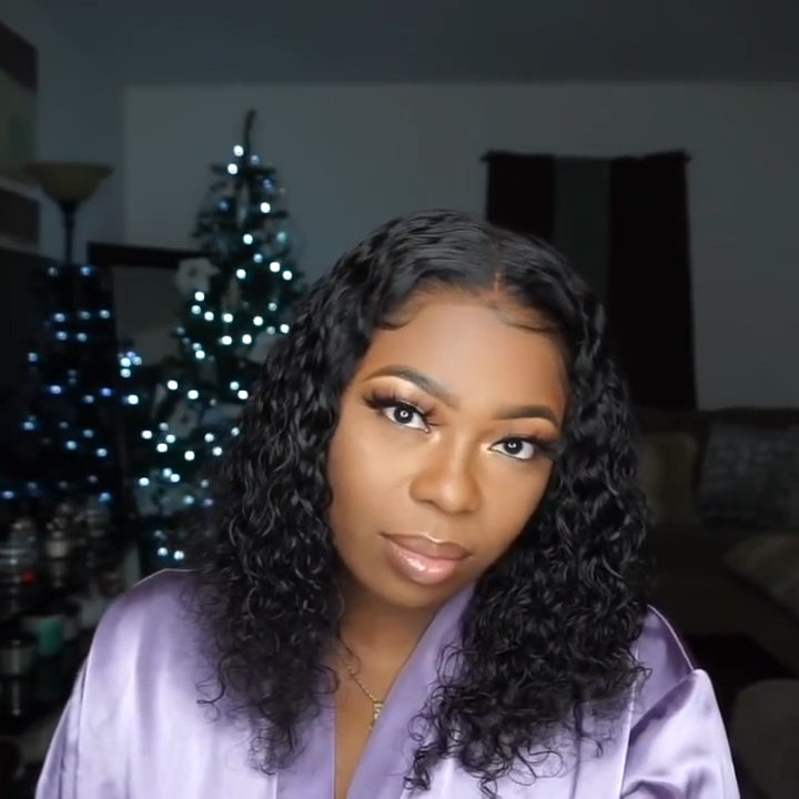 New Natural Pre Plucked Curly Wig