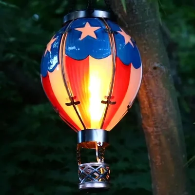 🔥Hot Sale Promotion 49% OFF - Solar Hot Air Balloon With simulated flame effect