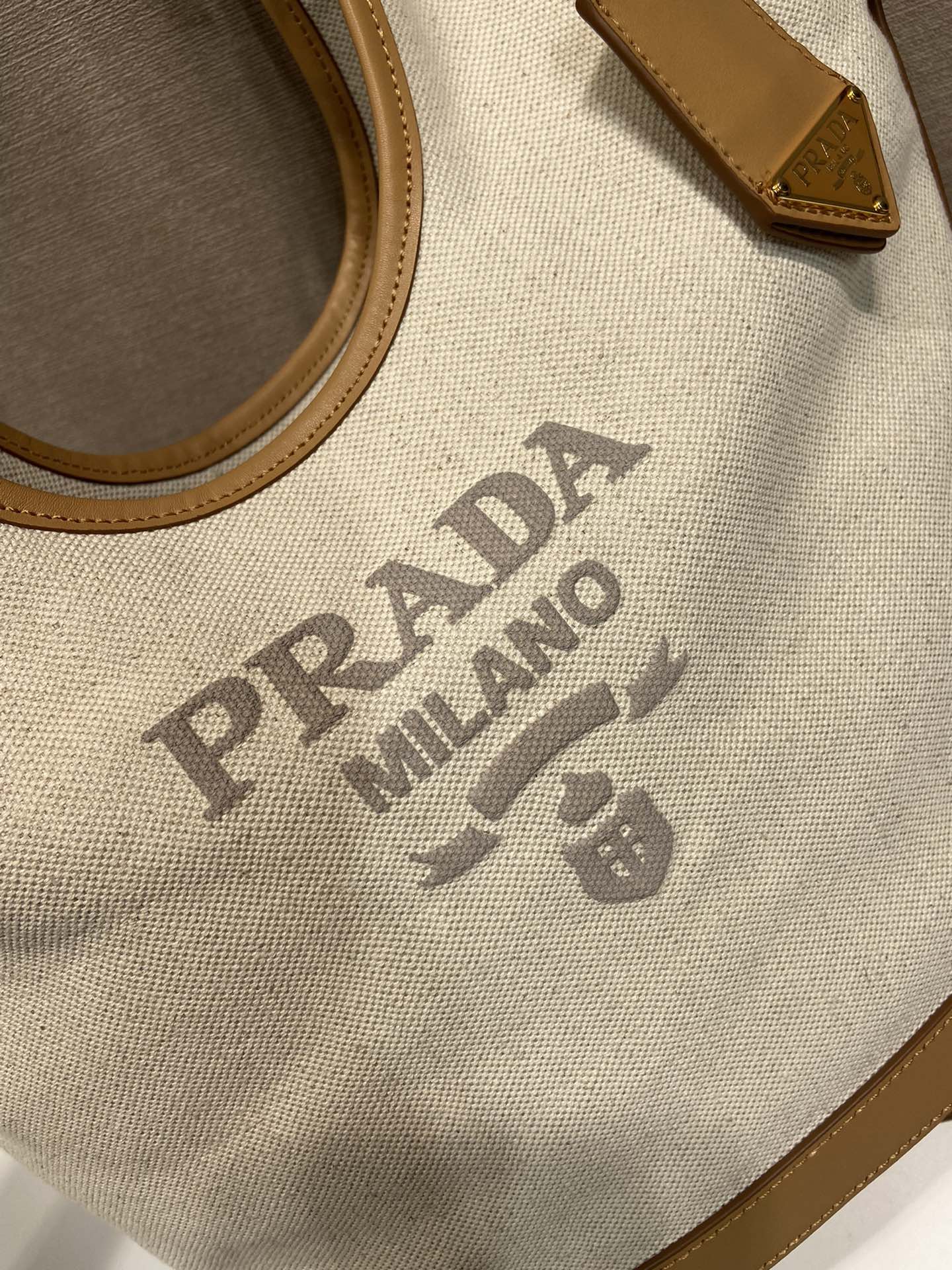 Prada Canvas Tote Bag Medium 1BG471