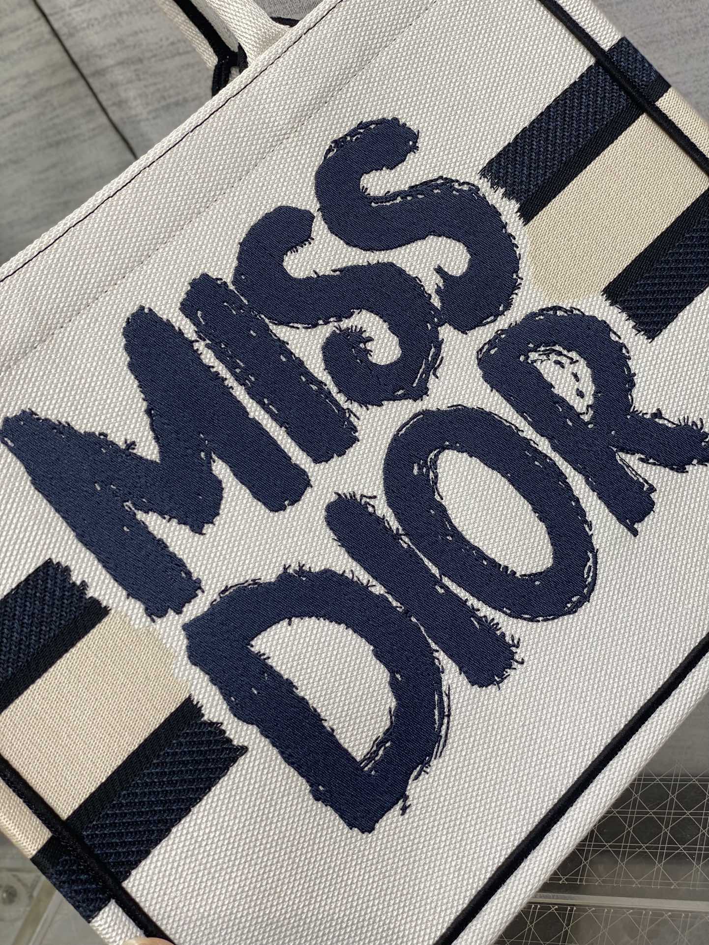 Dior Miss Embroidered Tote Shopping Bag