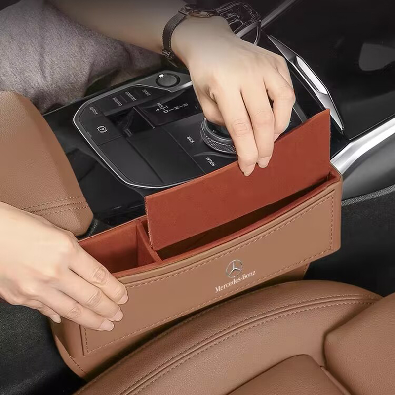 Custom Logo Premium Leather Car Seat Organizer