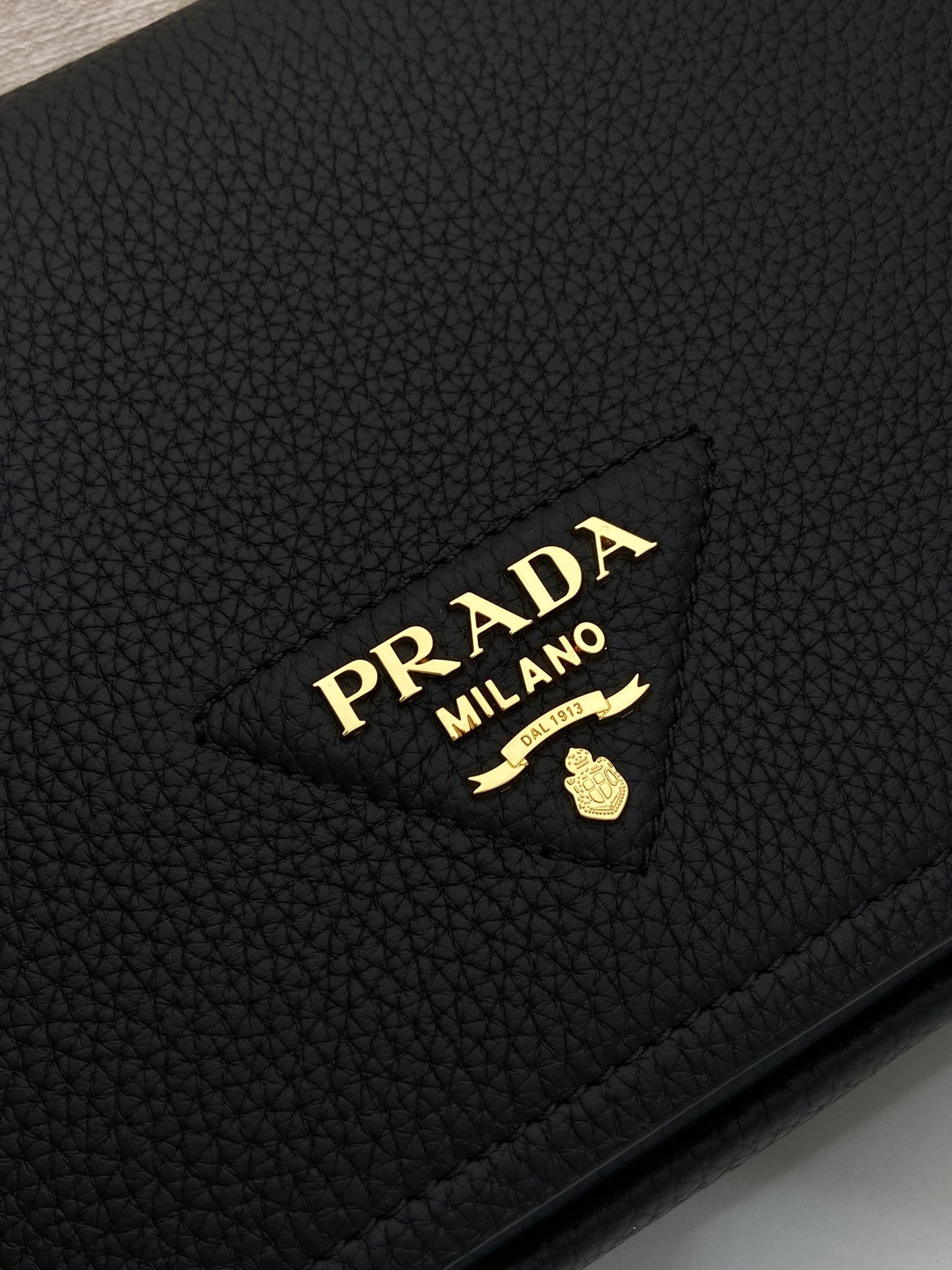 Prada Embroidered Strap Shoulder Bag 1BD314