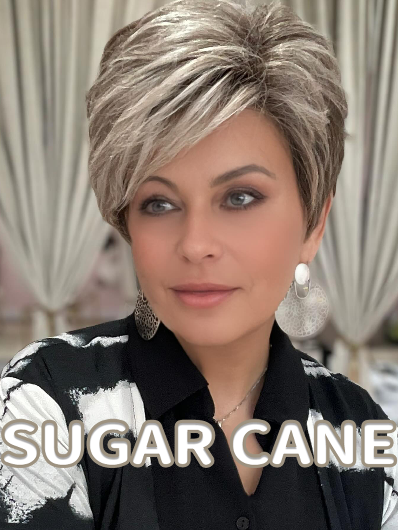 Sleek Short Bob Wig With Side-Swept Bangs