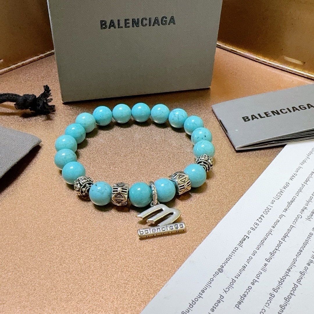 Balenciaga Natural Turquoise Bracelet