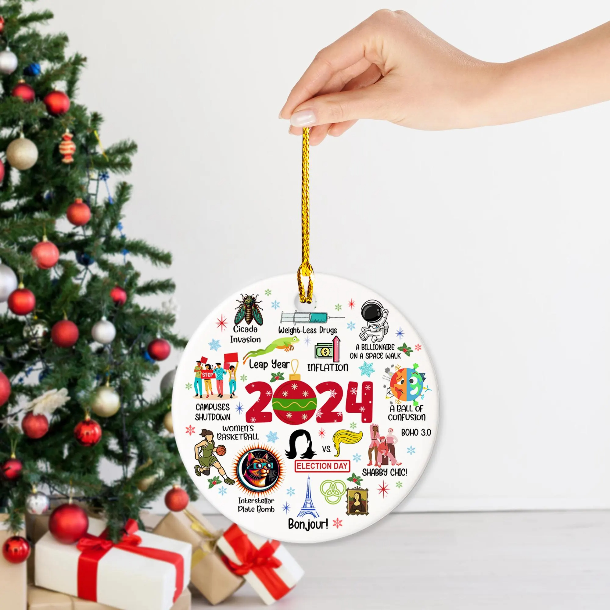 🎄Early Christmas Sale 49% OFF🎄2024 Notable Events Christmas Ceramic Ornament
