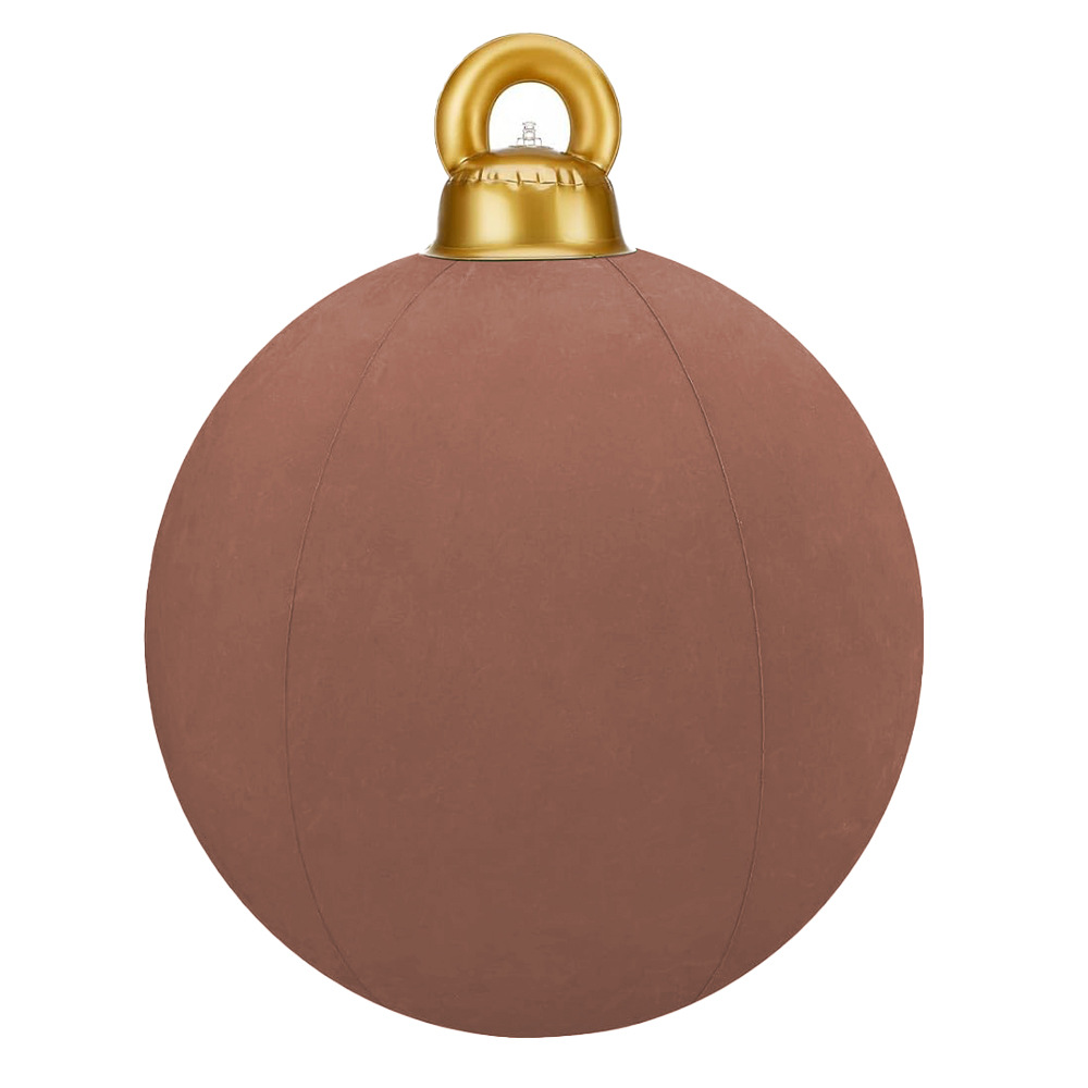 🎈🎈24inch Flocking TPU Inflatable Christmas Balls Lantern Balls Holiday Ornaments