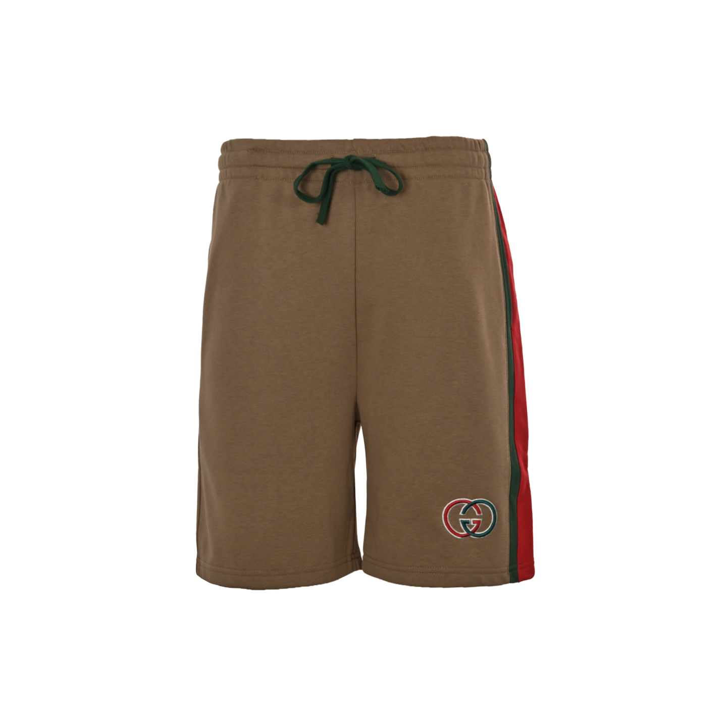 Gucci Side webbing double G embroidered lettering shorts