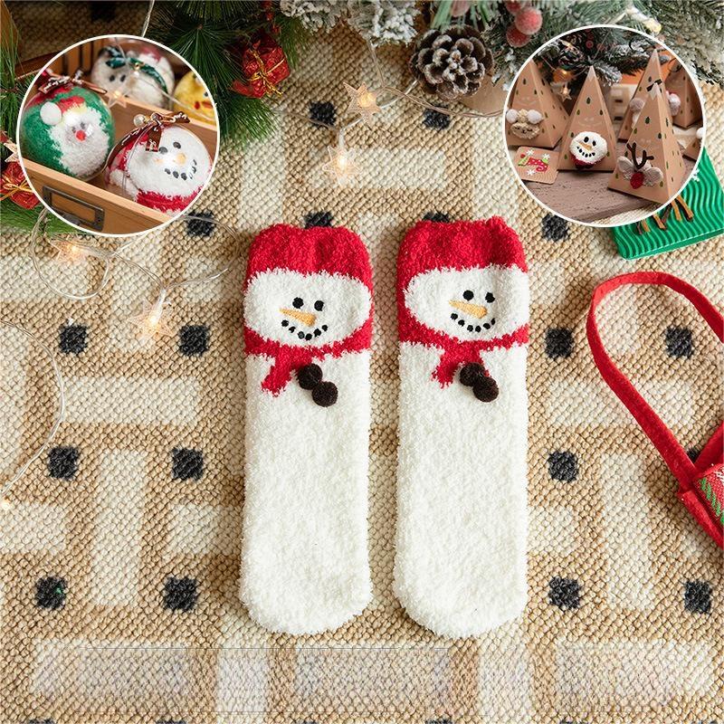 🎄New Year Sale- 50% OFF🎁Christmas Thickened Warm Socks(3PAIRS/SET) -BUY 2 SETS GET 10% OFF FREE SHIPPING