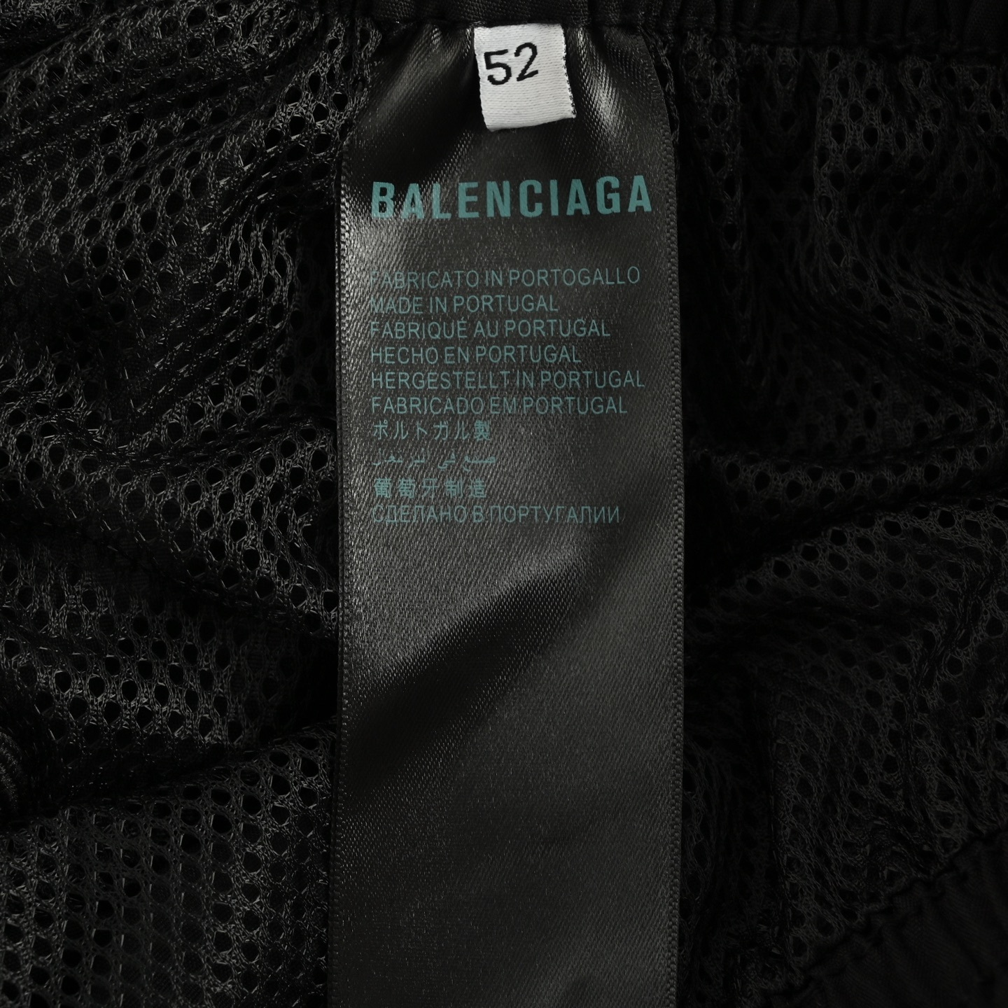 Balenciaga 25Fw Five Stripes Half Ring Black Woven Trousers