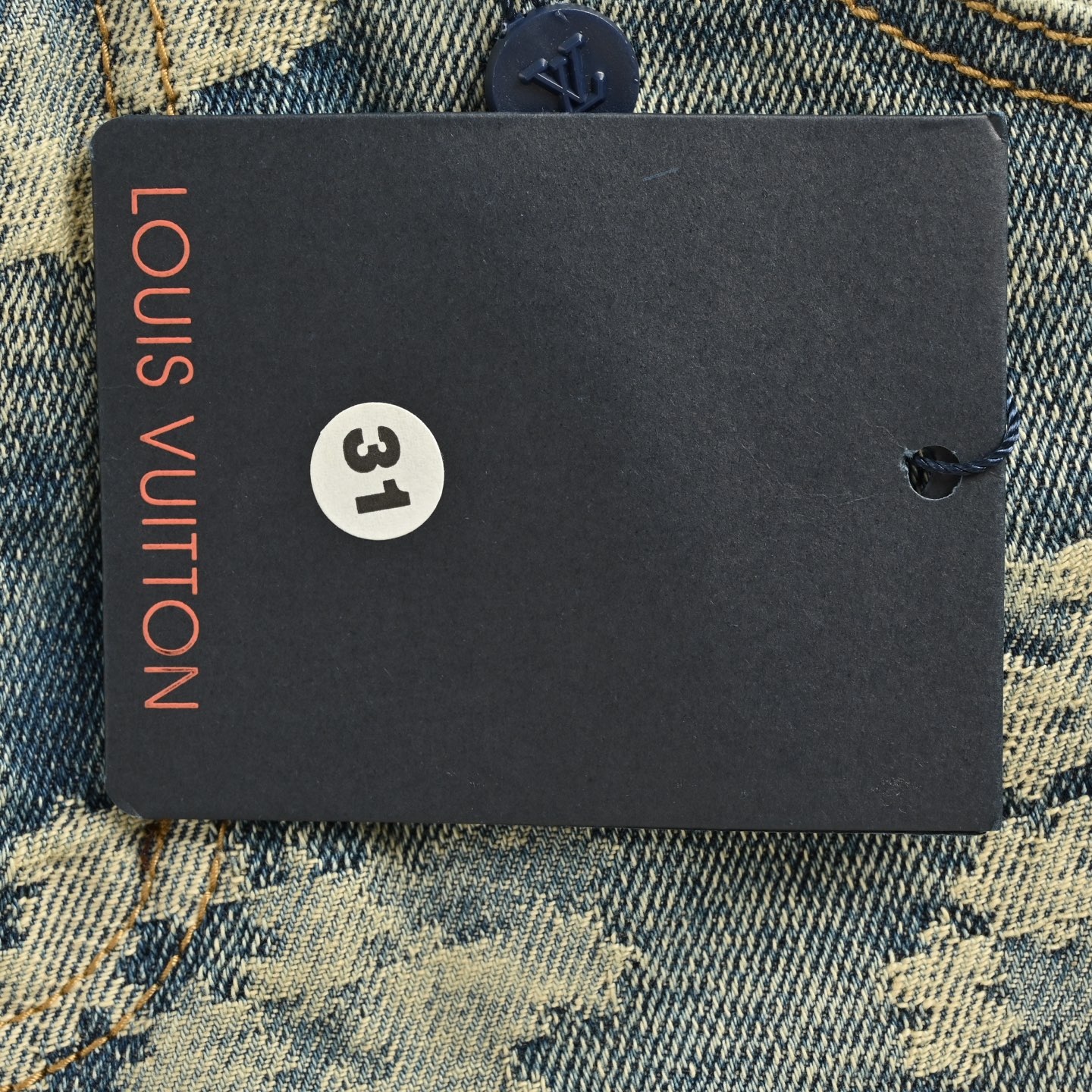Louis Vuitton 25ss Paisley Heavy Tie-Dye Denim Shorts