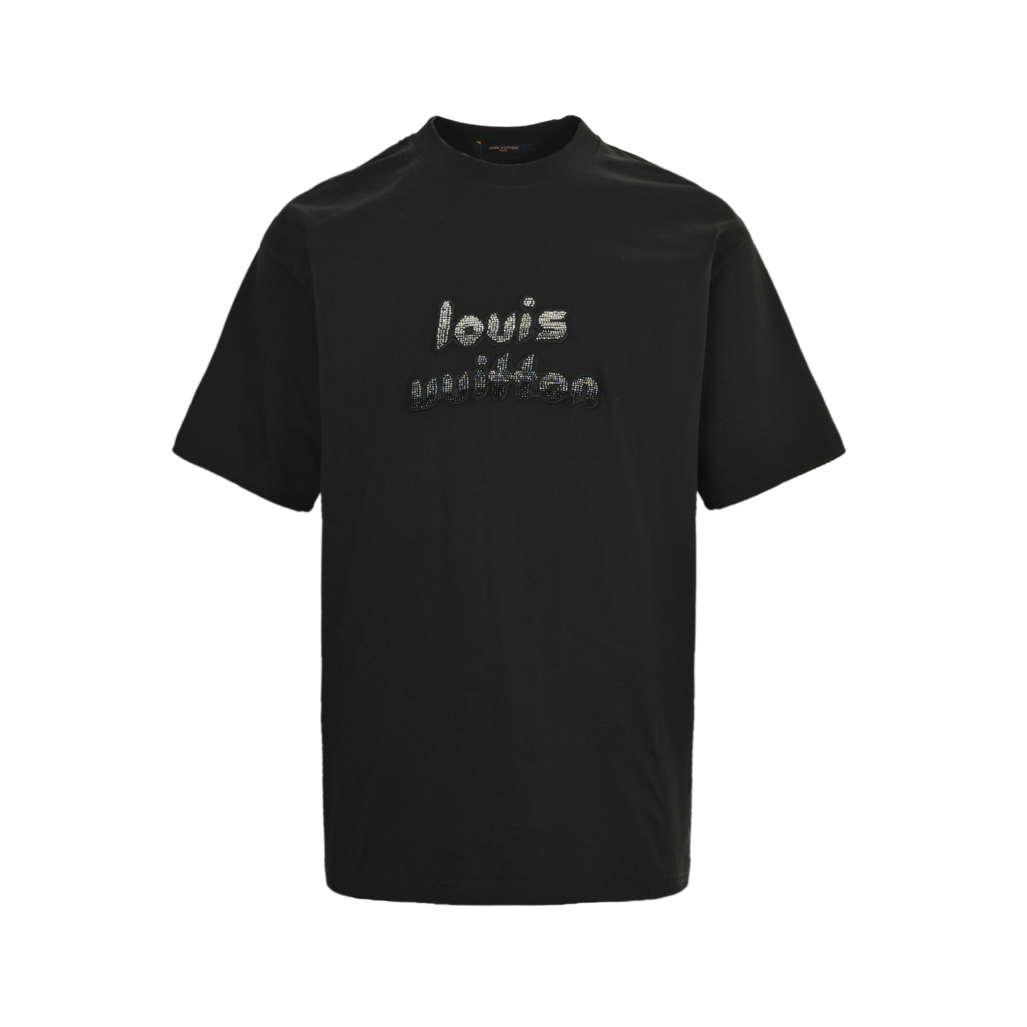 Louis Vuitton 25ss Iridescent Beaded Heavy-Duty Short Sleeve