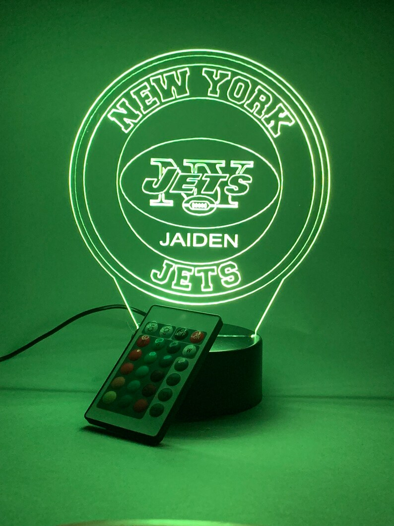 NEW YORK JETS 3D LAMP PERSONALIZED