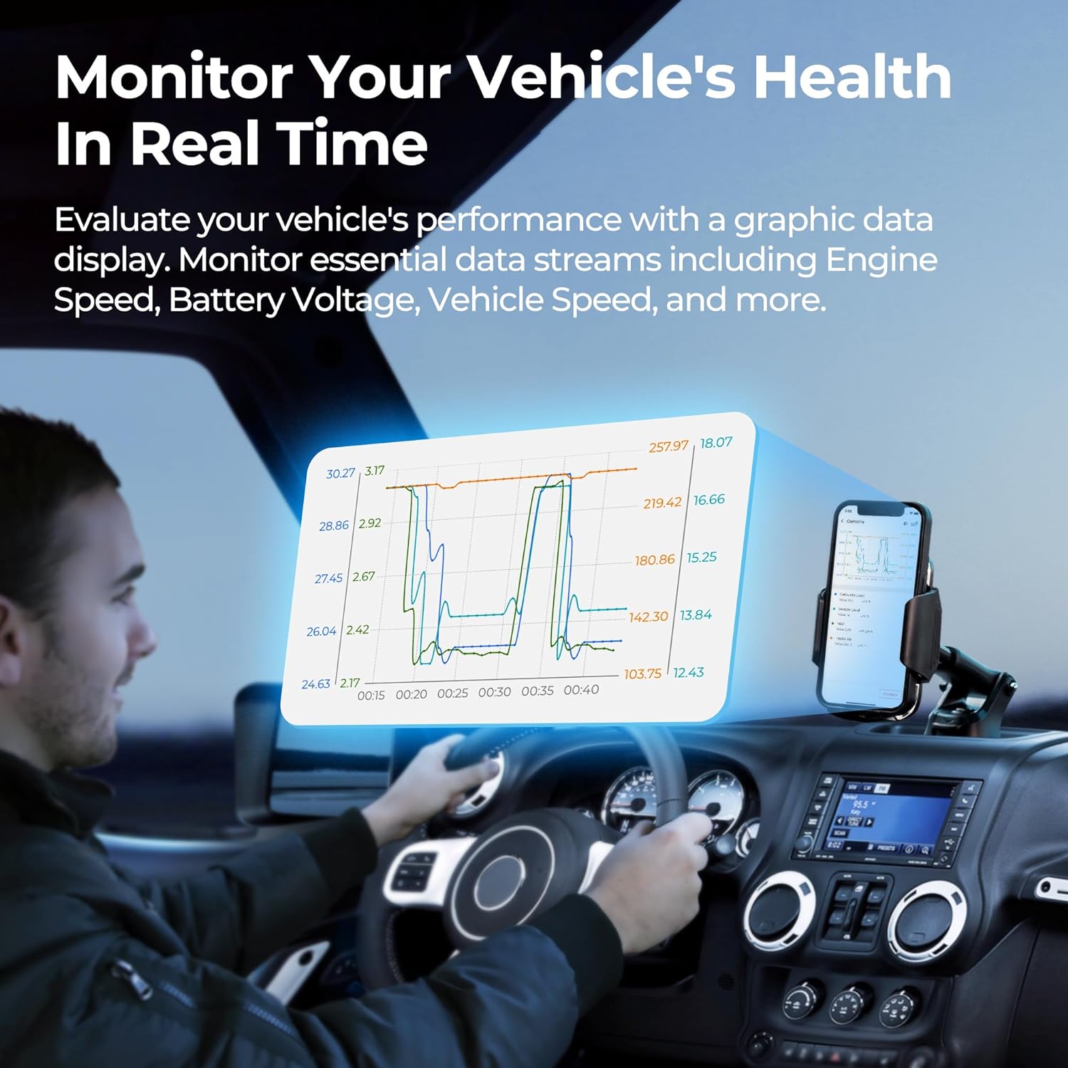 TopScan OBD2 Scanner Bluetooth Bi-Directional Scanner Wireless All System Diagnostic Tool