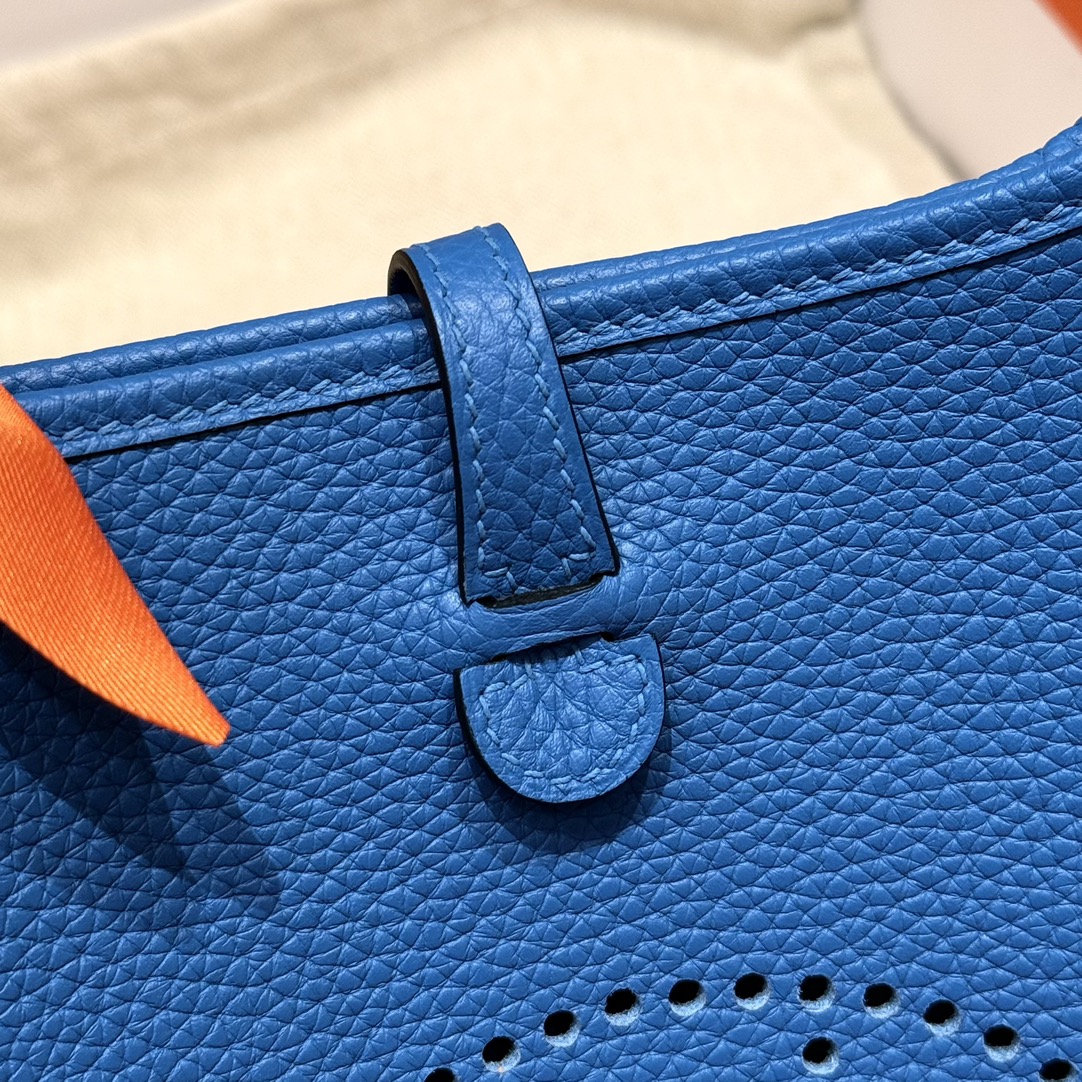 Hermès Evelyne 17 Blue zelige handbag (handmade to order)