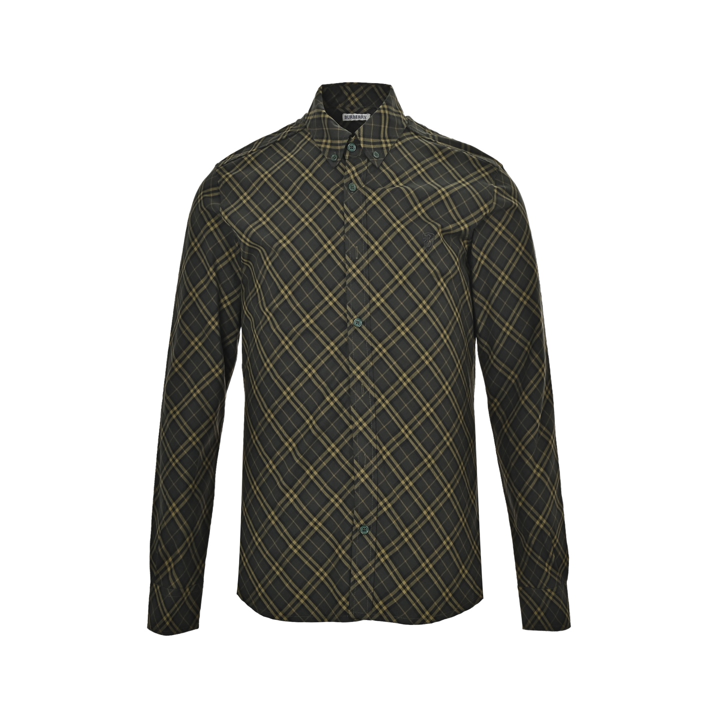 Burberry 25ss shield embroidered check shirt