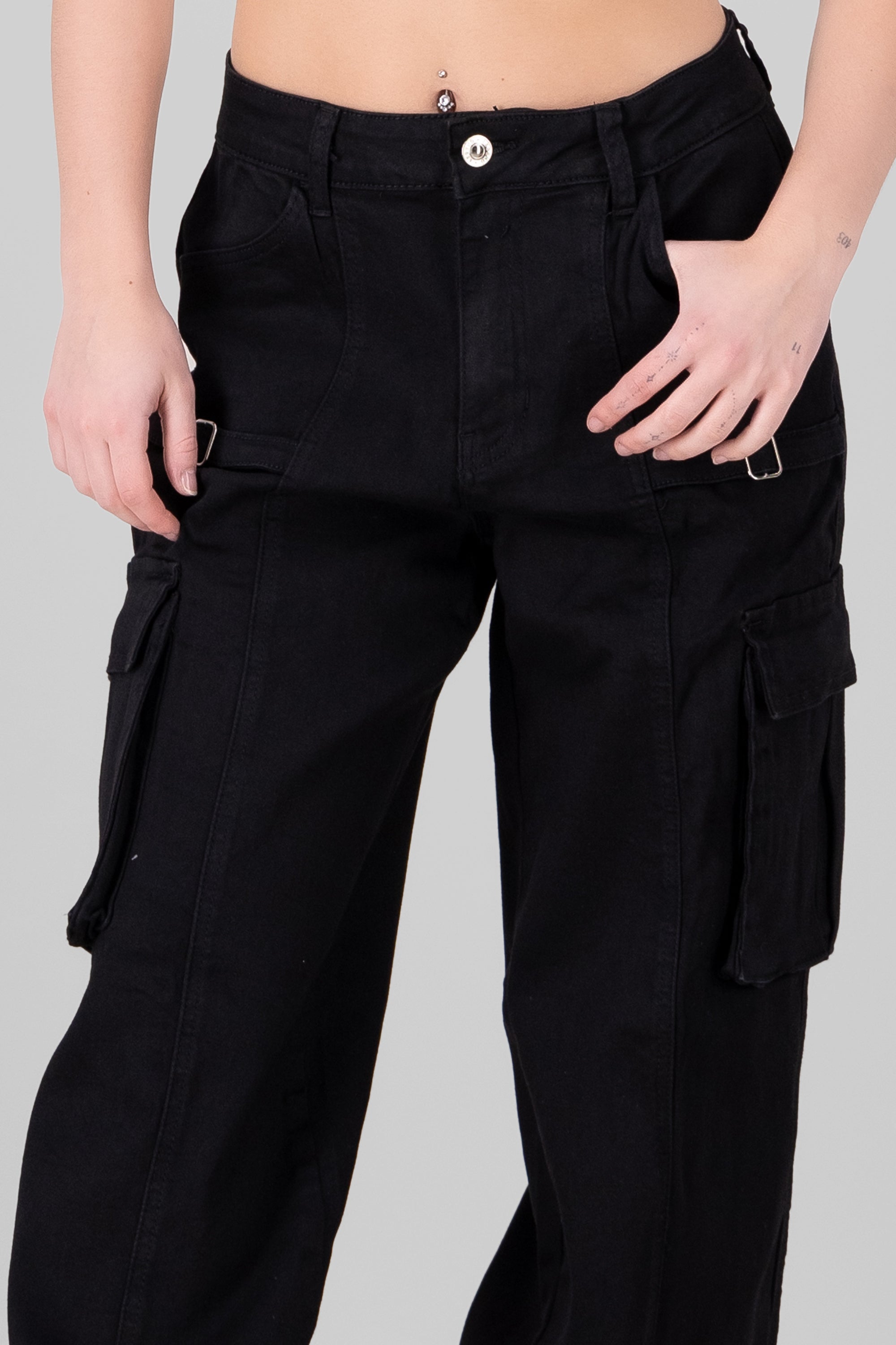 Cargo Jeans With Buckle