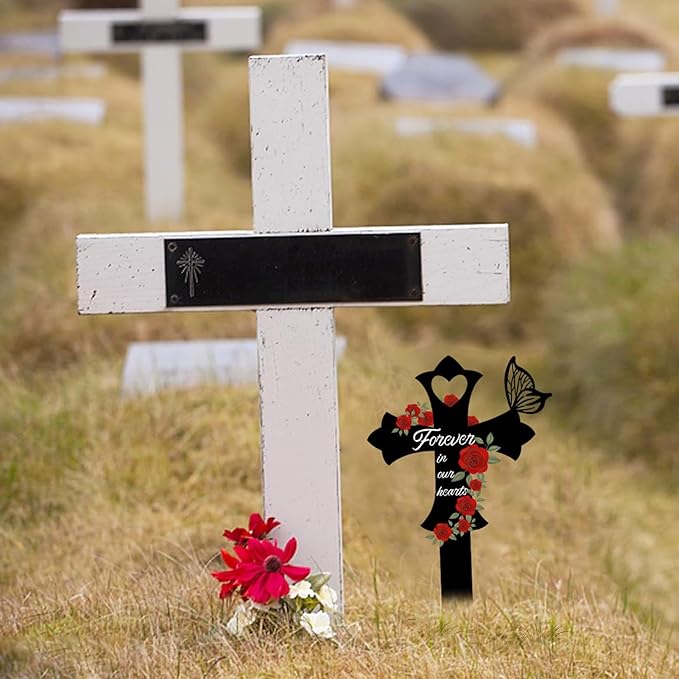 ✝️🙏Metal Cemetery memorial crosses