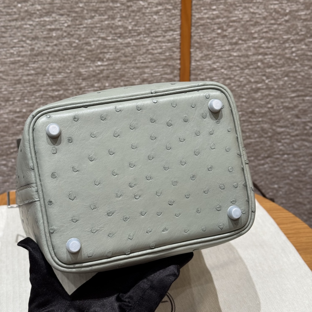 Hermès Picotin 8UBlue glacier Handbag (Handmade to Order)